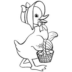 Dibujo para colorear: Pato (Animales) #1519 - Dibujos para Colorear e Imprimir Gratis