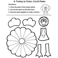 Dibujo para colorear: Pavo (Animales) #5379 - Dibujos para Colorear e Imprimir Gratis