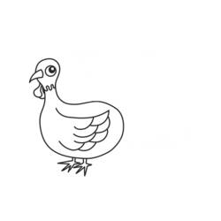 Dibujo para colorear: Pavo (Animales) #5459 - Dibujos para Colorear e Imprimir Gratis