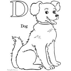 Dibujo para colorear: Perro (Animales) #10 - Dibujos para Colorear e Imprimir Gratis