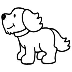 Dibujo para colorear: Perro (Animales) #13 - Dibujos para Colorear e Imprimir Gratis