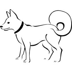 Dibujo para colorear: Perro (Animales) #23 - Dibujos para Colorear e Imprimir Gratis