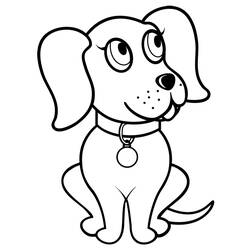 Dibujo para colorear: Perro (Animales) #3107 - Dibujos para Colorear e Imprimir Gratis