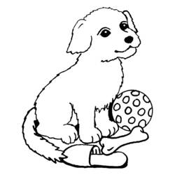 Dibujo para colorear: Perro (Animales) #49 - Dibujos para Colorear e Imprimir Gratis