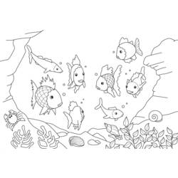 Dibujo para colorear: Pescado (Animales) #17026 - Dibujos para Colorear e Imprimir Gratis