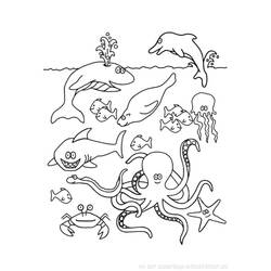 Dibujo para colorear: Pescado (Animales) #17036 - Dibujos para Colorear e Imprimir Gratis