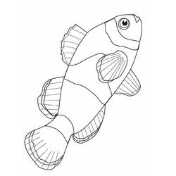Dibujo para colorear: Pescado (Animales) #17045 - Dibujos para Colorear e Imprimir Gratis