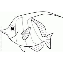 Dibujo para colorear: Pescado (Animales) #17122 - Dibujos para Colorear e Imprimir Gratis