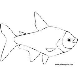 Dibujo para colorear: Pescado (Animales) #17205 - Dibujos para Colorear e Imprimir Gratis