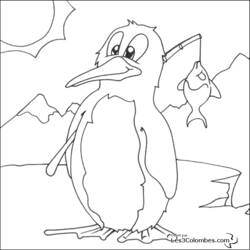 Dibujo para colorear: Pingüino (Animales) #16857 - Dibujos para Colorear e Imprimir Gratis
