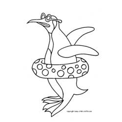 Dibujo para colorear: Pingüino (Animales) #16890 - Dibujos para Colorear e Imprimir Gratis