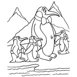 Dibujo para colorear: Pingüino (Animales) #16958 - Dibujos para Colorear e Imprimir Gratis