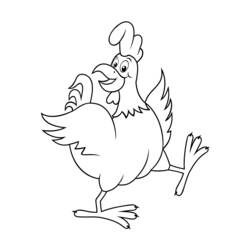 Dibujo para colorear: Pollo (Animales) #17264 - Dibujos para Colorear e Imprimir Gratis