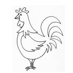 Dibujo para colorear: Pollo (Animales) #17283 - Dibujos para Colorear e Imprimir Gratis