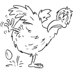 Dibujo para colorear: Pollo (Animales) #17294 - Dibujos para Colorear e Imprimir Gratis