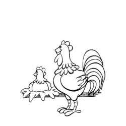 Dibujo para colorear: Pollo (Animales) #17309 - Dibujos para Colorear e Imprimir Gratis