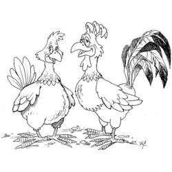 Dibujo para colorear: Pollo (Animales) #17360 - Dibujos para Colorear e Imprimir Gratis