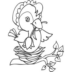 Dibujo para colorear: Polluelos (Animales) #20130 - Dibujos para Colorear e Imprimir Gratis
