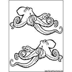 Dibujo para colorear: Pulpo (Animales) #19041 - Dibujos para Colorear e Imprimir Gratis
