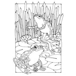 Dibujo para colorear: Rana (Animales) #7716 - Dibujos para Colorear e Imprimir Gratis