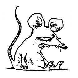 Dibujo para colorear: Rata (Animales) #15163 - Dibujos para Colorear e Imprimir Gratis