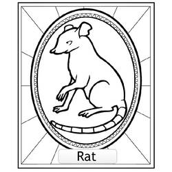 Dibujo para colorear: Rata (Animales) #15220 - Dibujos para Colorear e Imprimir Gratis