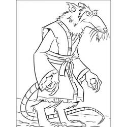 Dibujo para colorear: Rata (Animales) #15292 - Dibujos para Colorear e Imprimir Gratis