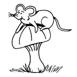 Dibujo para colorear: Ratón (Animales) #13984 - Dibujos para Colorear e Imprimir Gratis