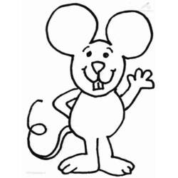 Dibujo para colorear: Ratón (Animales) #13986 - Dibujos para Colorear e Imprimir Gratis