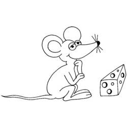 Dibujo para colorear: Ratón (Animales) #14025 - Dibujos para Colorear e Imprimir Gratis