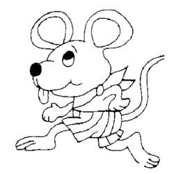 Dibujo para colorear: Ratón (Animales) #14026 - Dibujos para Colorear e Imprimir Gratis
