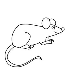 Dibujo para colorear: Ratón (Animales) #14028 - Dibujos para Colorear e Imprimir Gratis