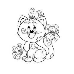 Dibujo para colorear: Ratón (Animales) #14042 - Dibujos para Colorear e Imprimir Gratis