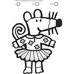 Dibujo para colorear: Ratón (Animales) #14074 - Dibujos para Colorear e Imprimir Gratis