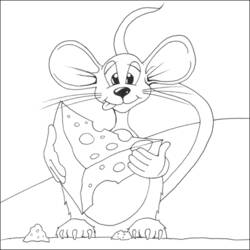 Dibujo para colorear: Ratón (Animales) #14087 - Dibujos para Colorear e Imprimir Gratis
