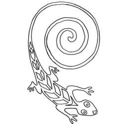 Dibujo para colorear: Salamandra (Animales) #19986 - Dibujos para Colorear e Imprimir Gratis