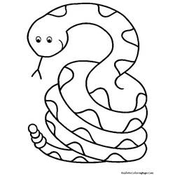 Dibujo para colorear: Serpiente (Animales) #14340 - Dibujos para Colorear e Imprimir Gratis