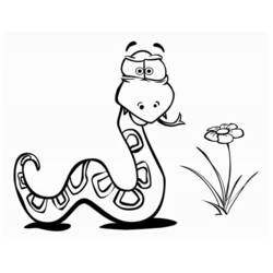 Dibujo para colorear: Serpiente (Animales) #14356 - Dibujos para Colorear e Imprimir Gratis