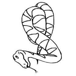 Dibujo para colorear: Serpiente (Animales) #14360 - Dibujos para Colorear e Imprimir Gratis