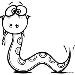 Dibujo para colorear: Serpiente (Animales) #14363 - Dibujos para Colorear e Imprimir Gratis