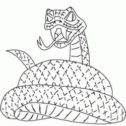 Dibujo para colorear: Serpiente (Animales) #14383 - Dibujos para Colorear e Imprimir Gratis