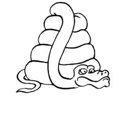 Dibujo para colorear: Serpiente (Animales) #14402 - Dibujos para Colorear e Imprimir Gratis