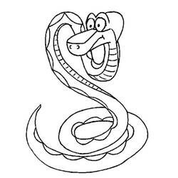 Dibujo para colorear: Serpiente (Animales) #14403 - Dibujos para Colorear e Imprimir Gratis