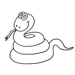 Dibujo para colorear: Serpiente (Animales) #14427 - Dibujos para Colorear e Imprimir Gratis
