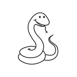 Dibujo para colorear: Serpiente (Animales) #14440 - Dibujos para Colorear e Imprimir Gratis