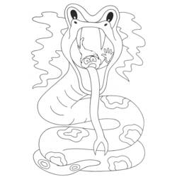 Dibujo para colorear: Serpiente (Animales) #14450 - Dibujos para Colorear e Imprimir Gratis