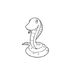 Dibujo para colorear: Serpiente (Animales) #14460 - Dibujos para Colorear e Imprimir Gratis