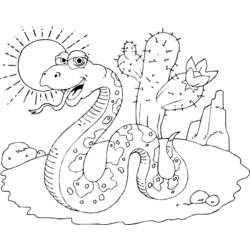 Dibujo para colorear: Serpiente (Animales) #14465 - Dibujos para Colorear e Imprimir Gratis