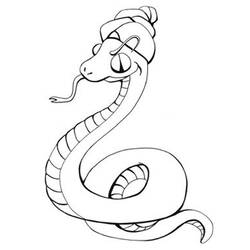 Dibujo para colorear: Serpiente (Animales) #14473 - Dibujos para Colorear e Imprimir Gratis