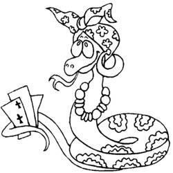 Dibujo para colorear: Serpiente (Animales) #14480 - Dibujos para Colorear e Imprimir Gratis